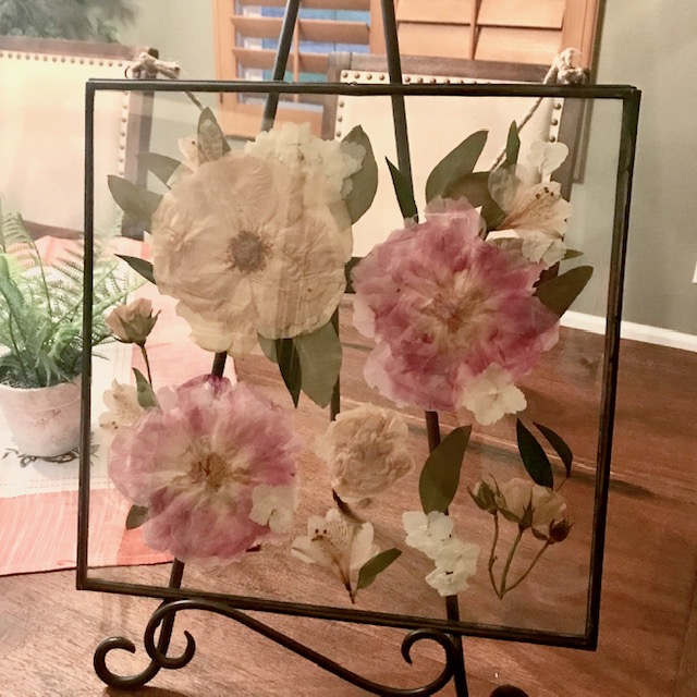 Wedding bouquet preserved