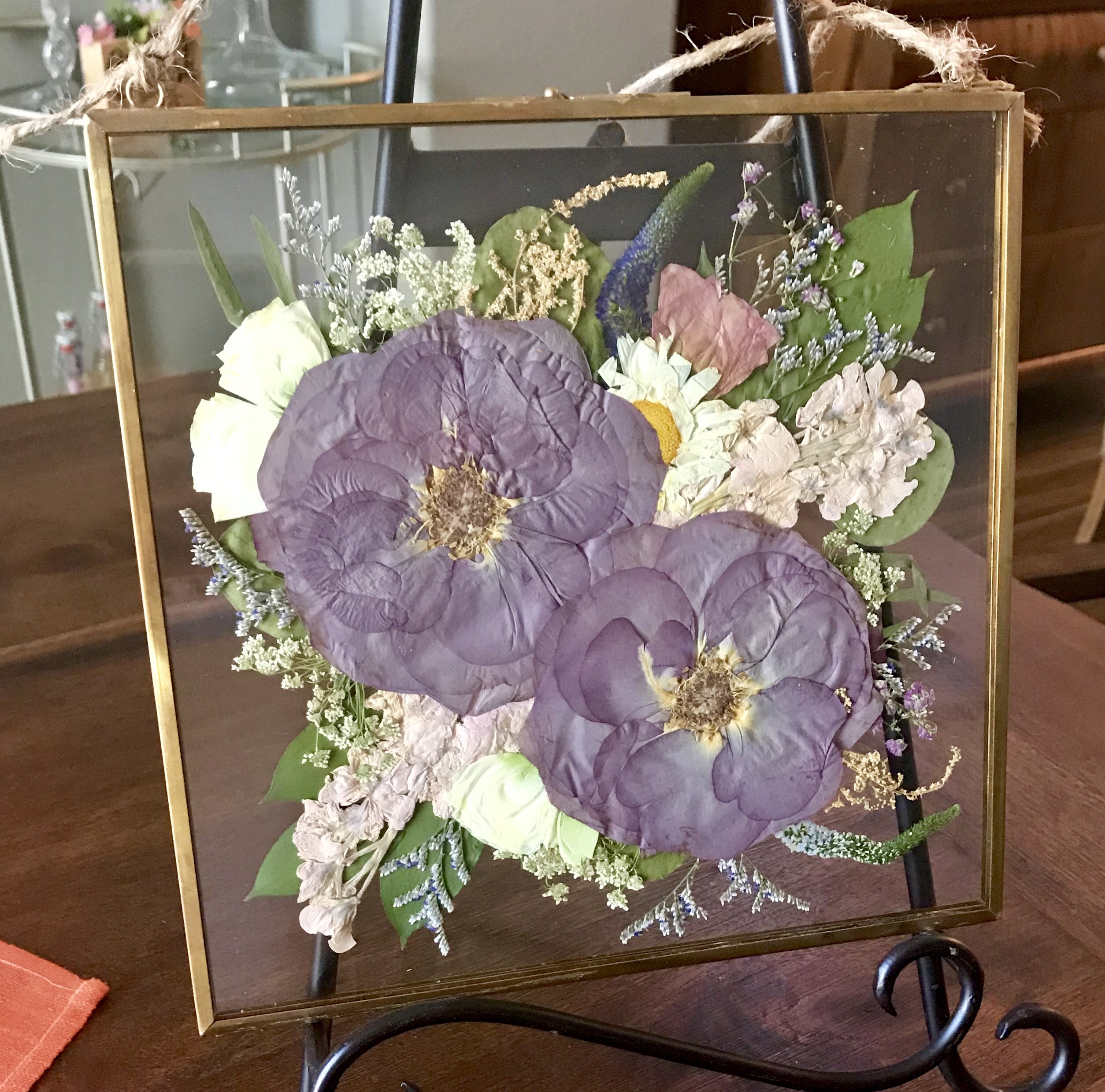 Pressed floral keepsake