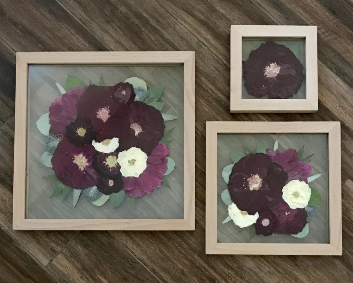 Pressed botanical art
